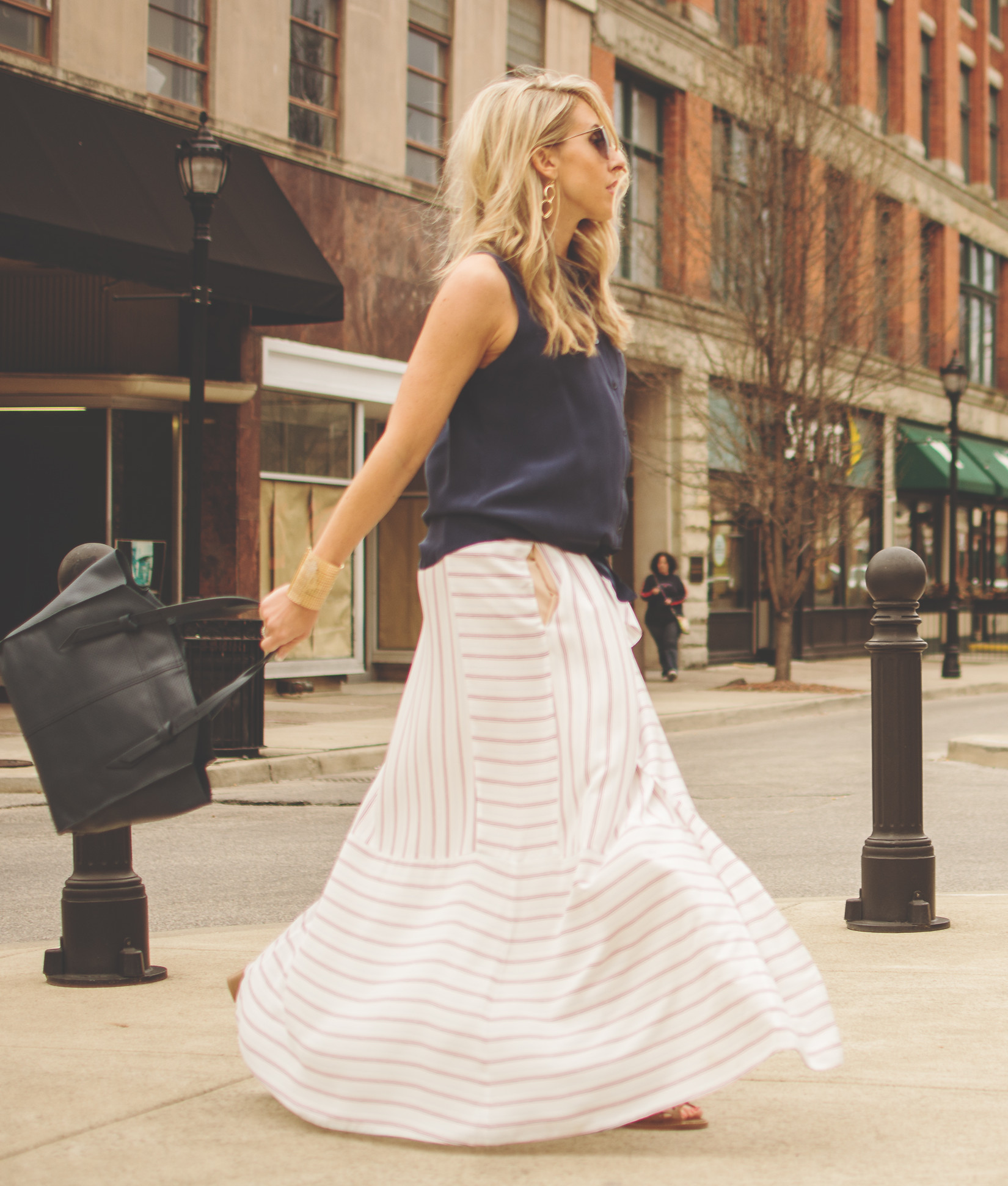 The Striped Maxi Skirt