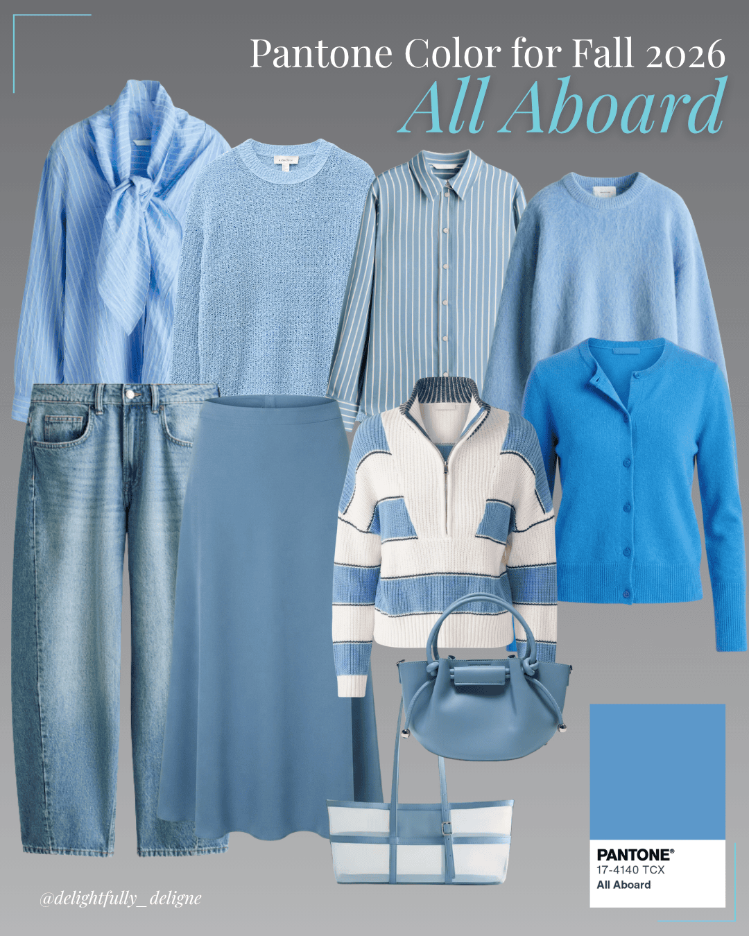 Pantone Fall/Winter 2026–2027 Items in All Aboard