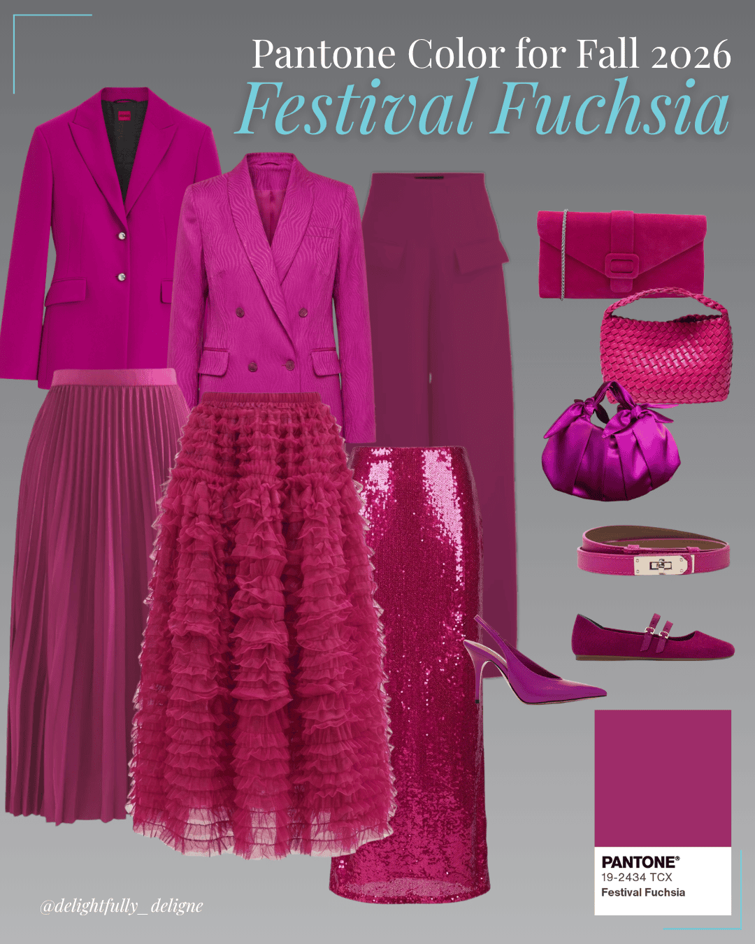 Pantone Fall/Winter 2026–2027 Items in Festival Fuchsia