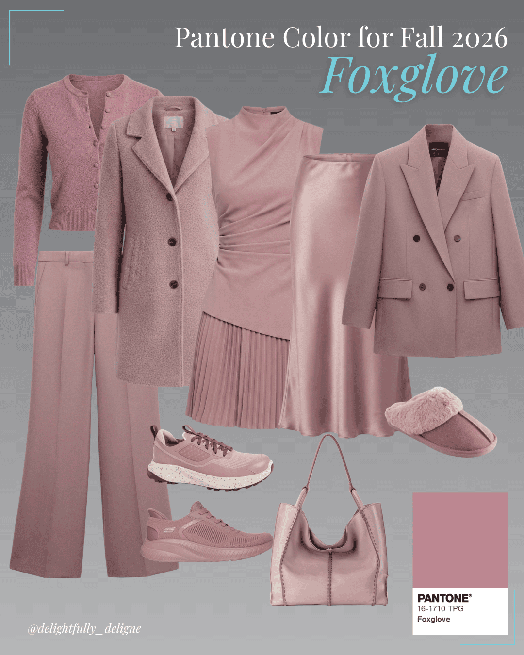Pantone Fall/Winter 2026–2027 Items in Foxglove