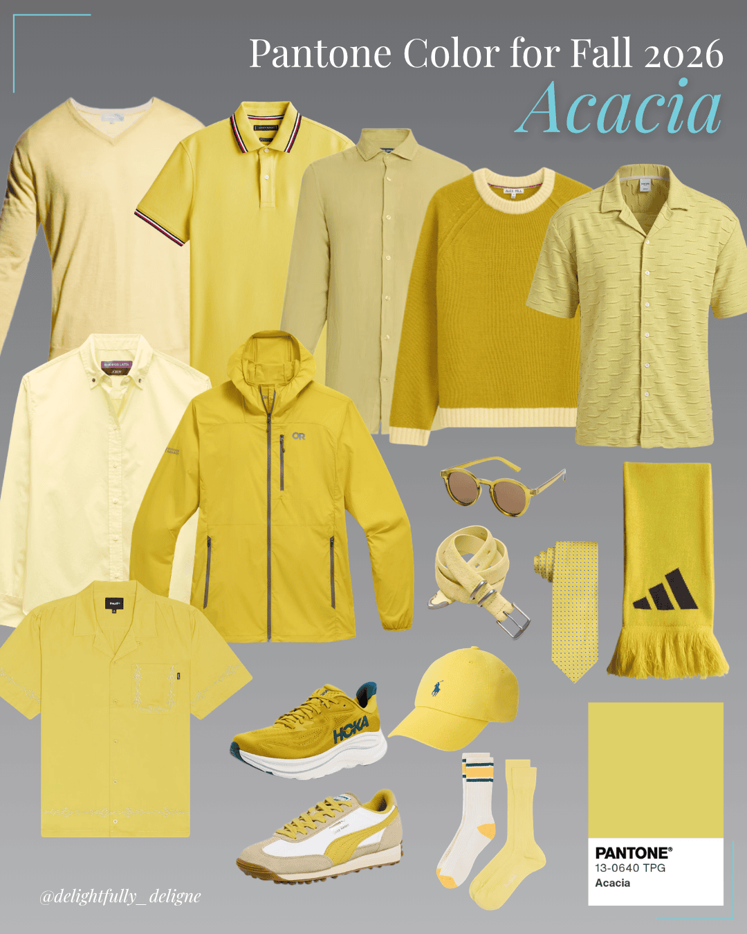Acacia Pantone Fall Color For Men