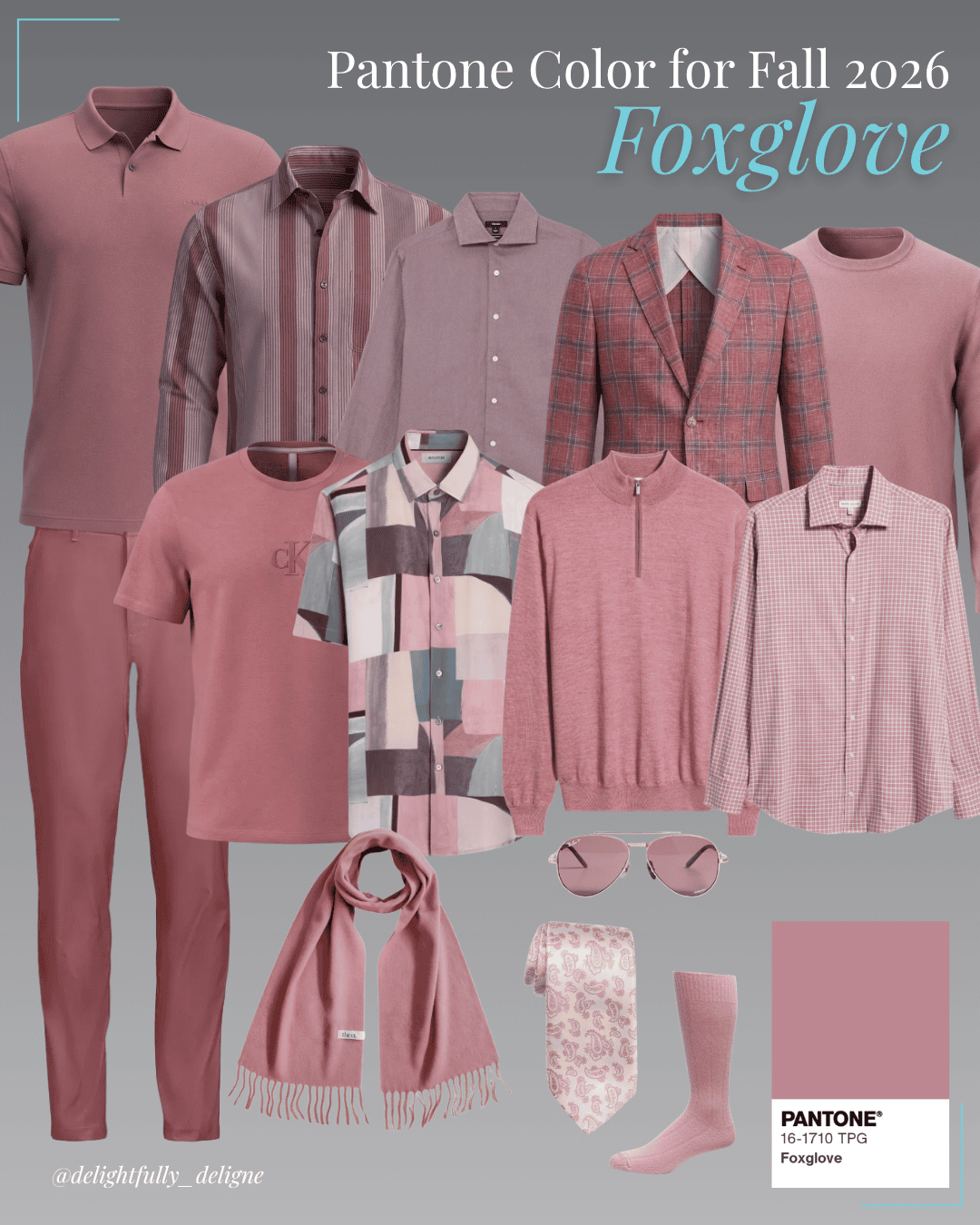 Foxglove Pantone Fall Color For Men